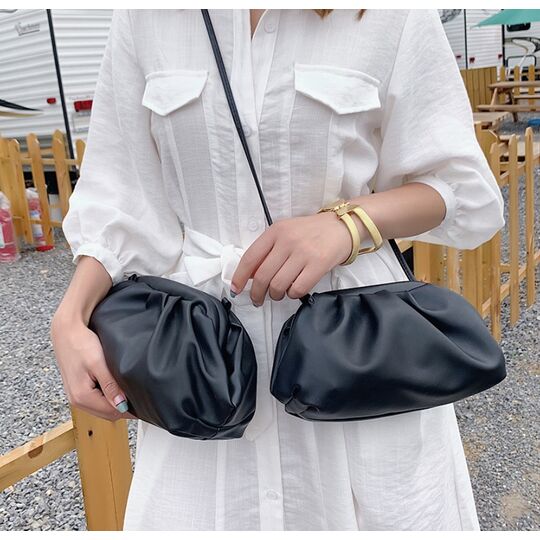 Сумка женская, клатч LEFTSIDE большая, черная П1700