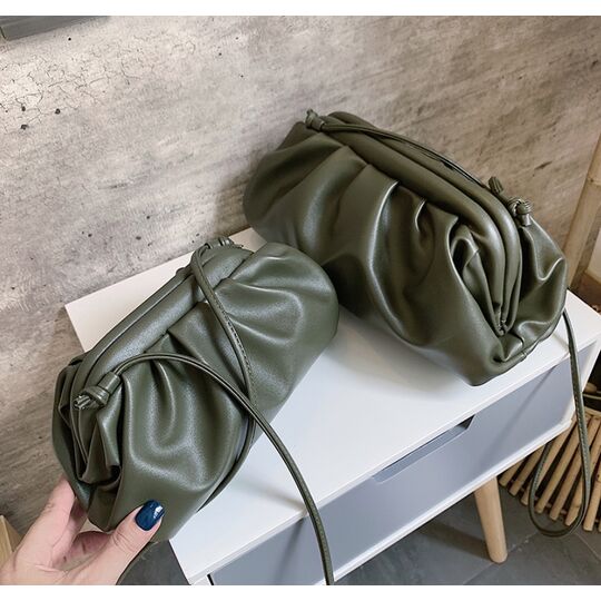 Сумка жіноча, клатч LEFTSIDE велика, зелена П1701