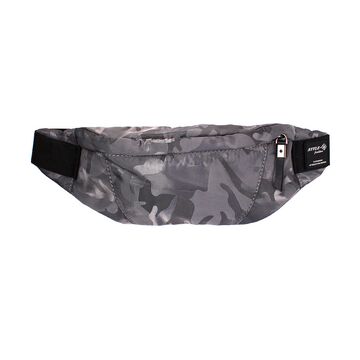 Поясная сумка мужская "HK", серый камуфляж П1702