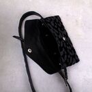 Сумка поясна жіноча, Леопард, чорна П1712