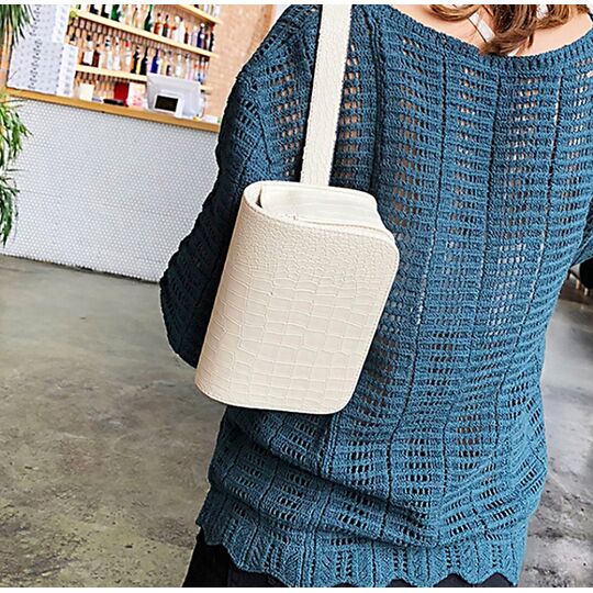 Сумка поясна жіноча 'Badiya', біла П1716