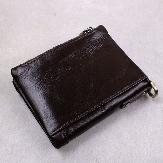 Мужское портмоне KAVIS, коричневый П1717