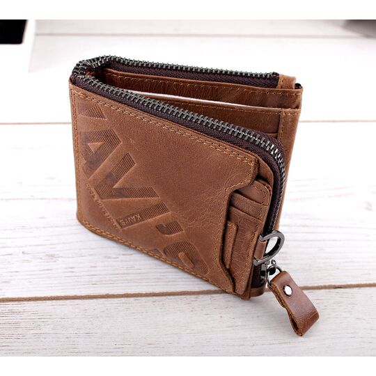 Мужское портмоне KAVIS, коричневый П1720 Мужское портмоне KAVIS, коричневый П1720