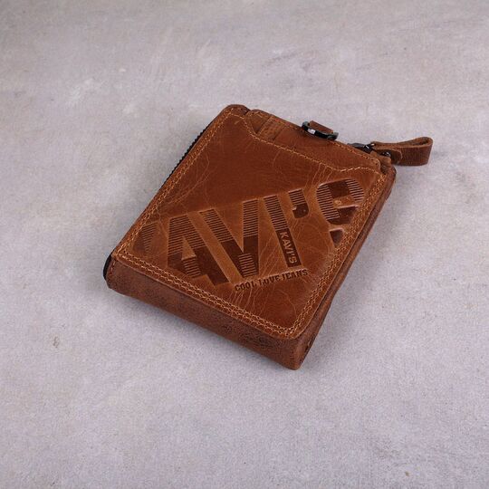 Мужское портмоне KAVIS, коричневый П1720 Мужское портмоне KAVIS, коричневый П1720