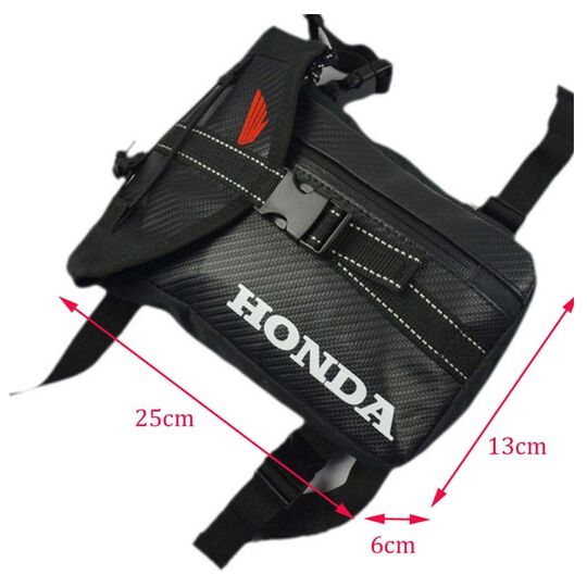 Сумка на бедро мужская Honda, черная П1726