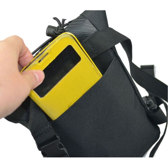 Сумка на бедро мужская Honda, черная П1726