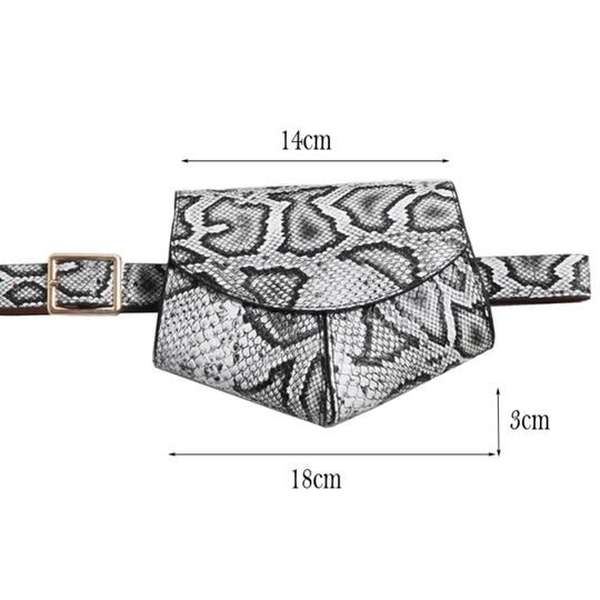 Сумка на пояс для женщин, SWDF , черная П1728