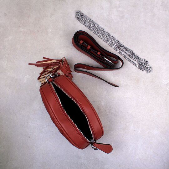 Сумка бананка, жіноча LOVEVOOK, коричнева П1732