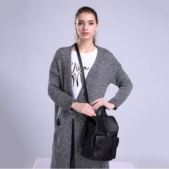 Женский рюкзак, черный П1736