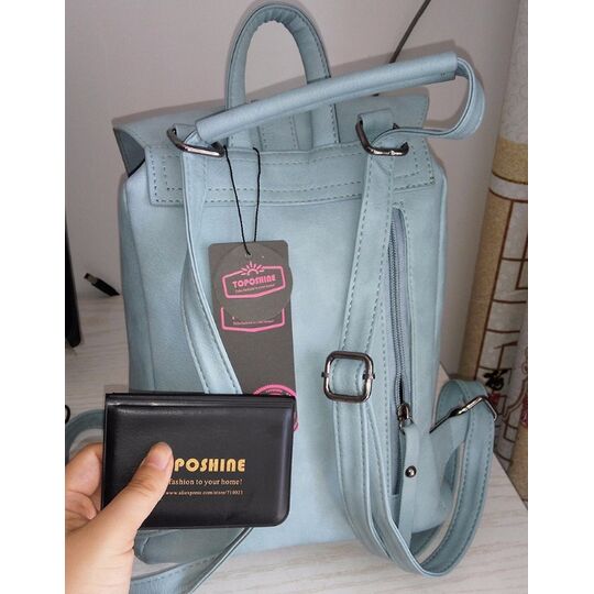 Жіночий рюкзак, блакитний П1738