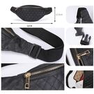 Сумка бананка, женская, черная П1748