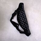 Сумка бананка, жіноча, чорна П1750