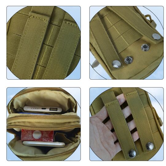 Сумка поясна армійська , камуфляж П1753 Сумка поясна армійська , камуфляж П1753