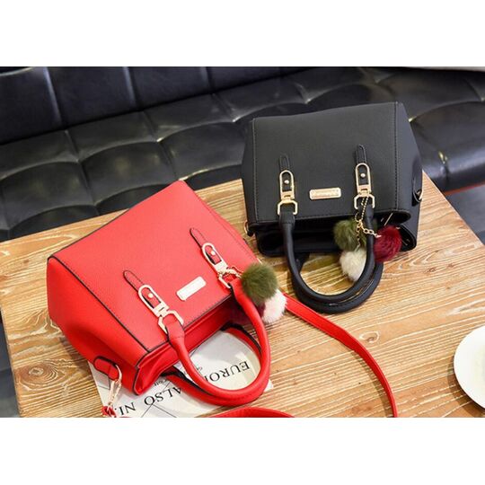 Женская сумка, красная П1757