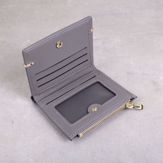 Женский кошелек, серый П1762