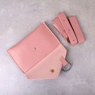 Сумка клатч на пояс, розовая П1766