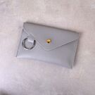 Сумка клатч на пояс, серая П1767