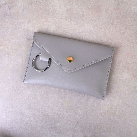 Сумка клатч на пояс, серая П1767