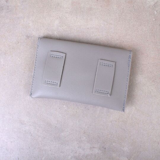 Сумка клатч на пояс, серая П1767