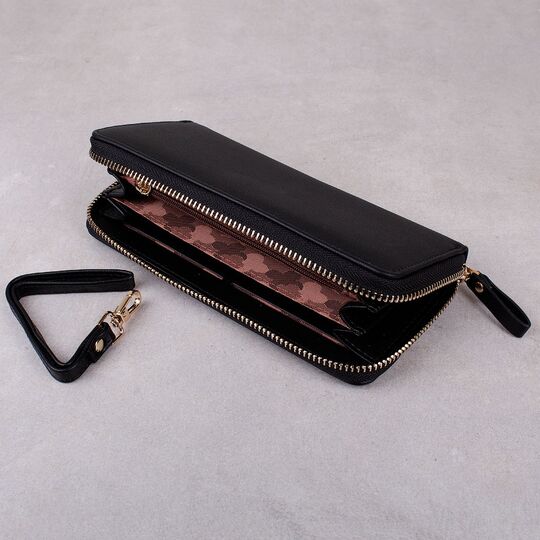 Жіночий гаманець WEICHEN, чорний П0077