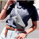 Сумка клатч на пояс, чорна П1768