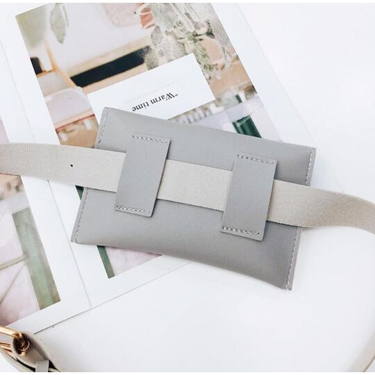 Сумка клатч на пояс, чорна П1768