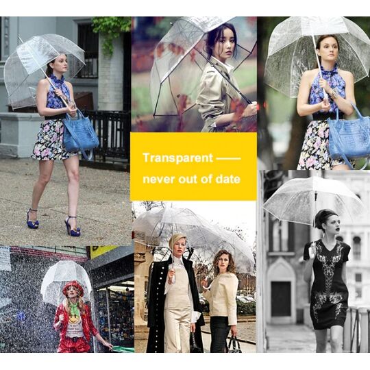 Парасолька, прозора П0078