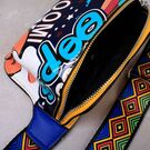 Жіноча поясна сумка, бананка, графіті П1809