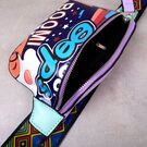 Жіноча поясна сумка, бананка, графіті П1811