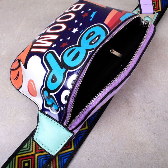 Жіноча поясна сумка, бананка, графіті П1811