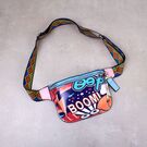 Женская поясная сумка, бананка, граффити П1812