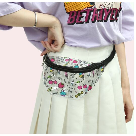 Детская сумка на пояс, бананка, Фламинго, П1832