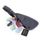 Мужская сумка слинг на плечо, черная П1836