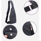 Мужская сумка слинг на плечо, черная П1836