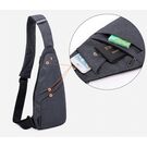 Мужская сумка слинг на плечо, черная П1836