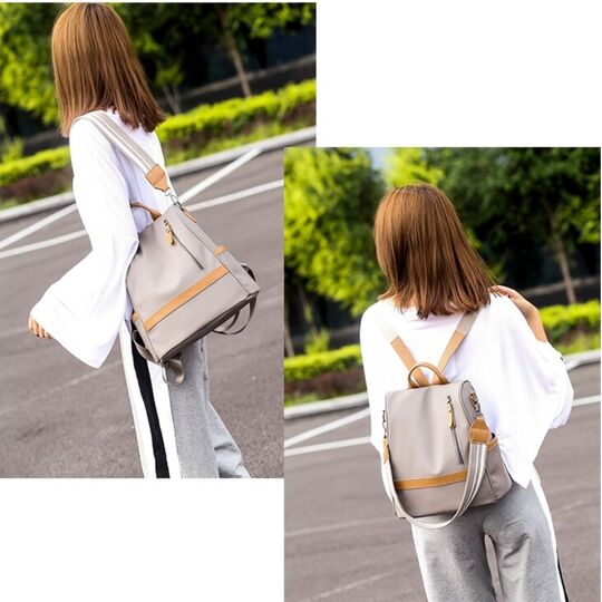 Рюкзак женский, серый П1839