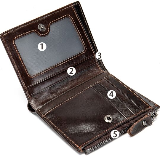 Гаманець для чоловіків WESTAL, коричневий П1845