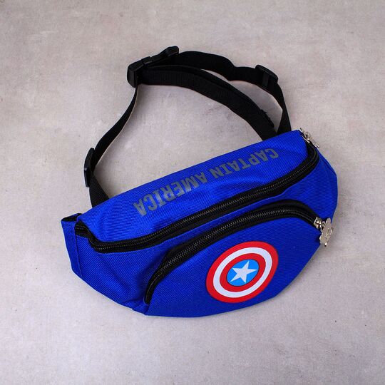Поясная сумка для детей, бананка, "Капитан Америка" П1849