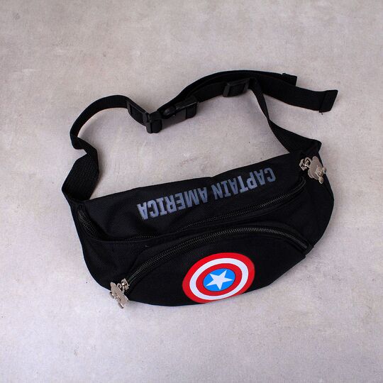 Поясная сумка для детей, бананка, "Капитан Америка" П1851