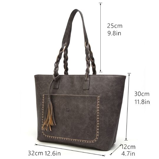 Жіноча сумка, коричнева П0090