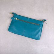 Женская сумка клатч, голубая П1883