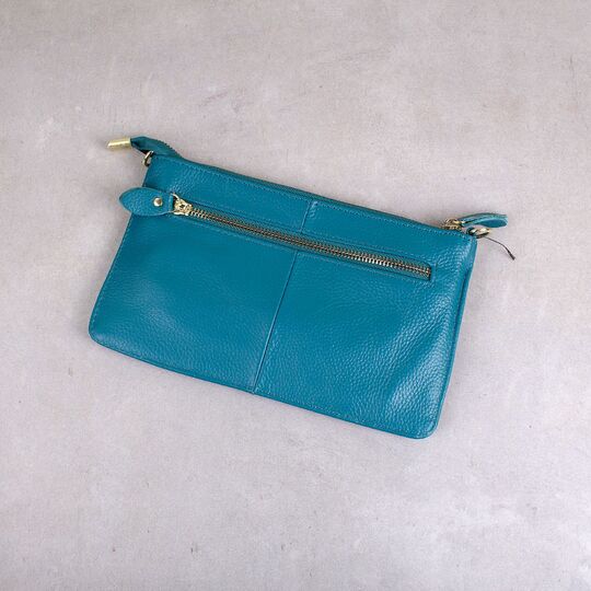 Жіноча сумка клатч, блакитна П1883