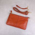 Жіноча сумка клатч, коричнева П1884