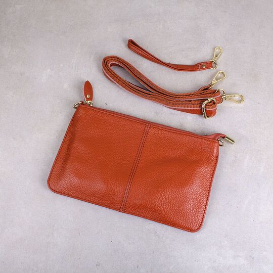 Жіноча сумка клатч, коричнева П1884