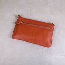 Жіноча сумка клатч, коричнева П1884