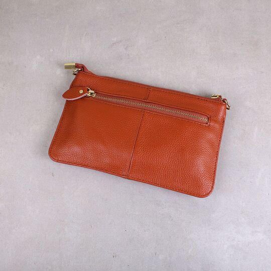 Жіноча сумка клатч, коричнева П1884