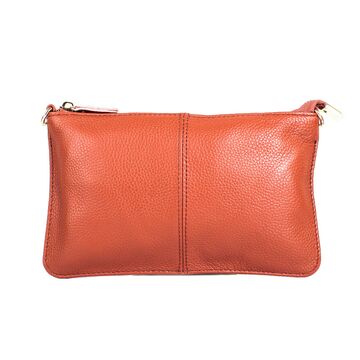 Женская сумка клатч, коричневая П1884