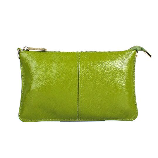Женская сумка клатч, зеленая П1885
