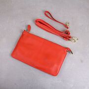 Женская сумка клатч, оранжевая П1886