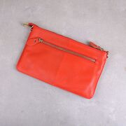 Женская сумка клатч, оранжевая П1886